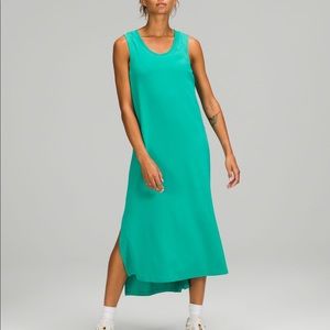 All Yours Tank Maxi Dress In Maldives Green